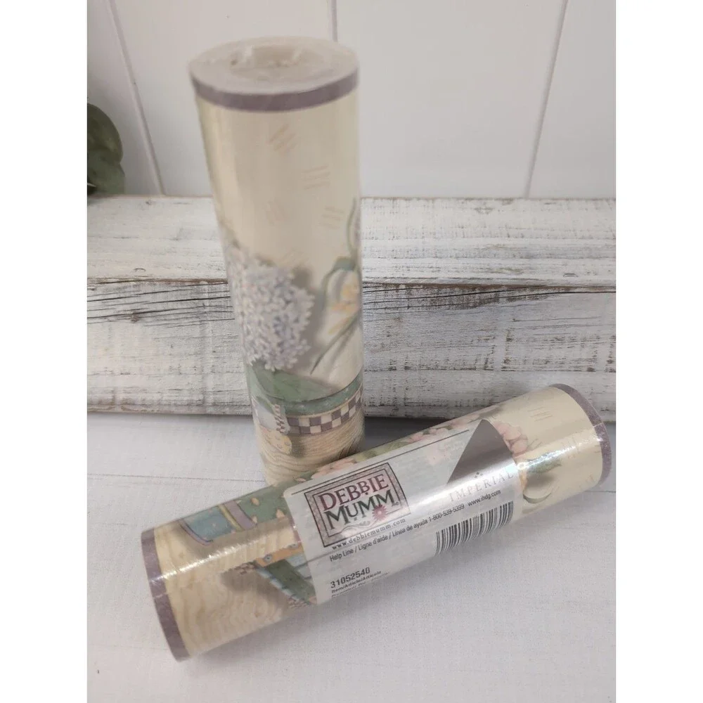 Debbie Mumm Teapots Imperial Wallpaper Border Two Rolls 10 yds Cottagecore